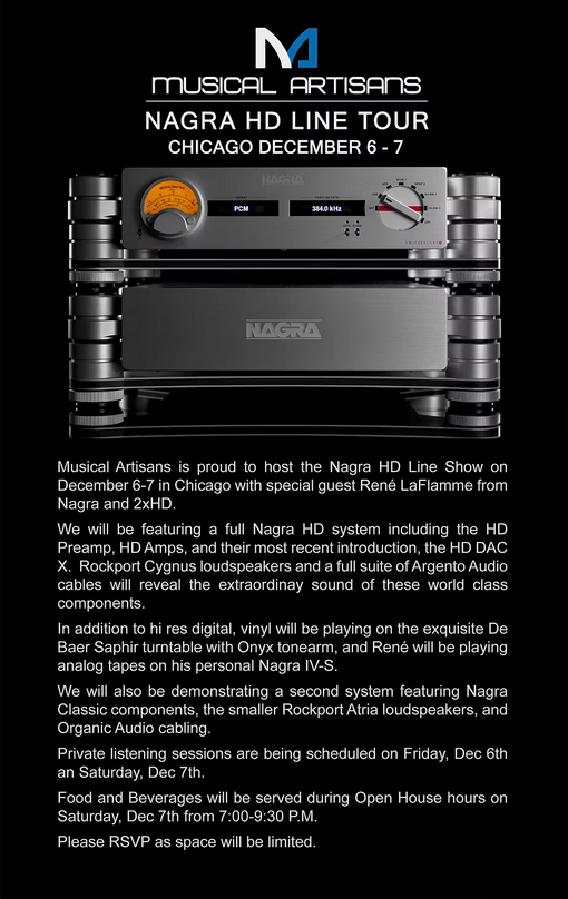 Nagra HD Line Tour at Musical Artisans